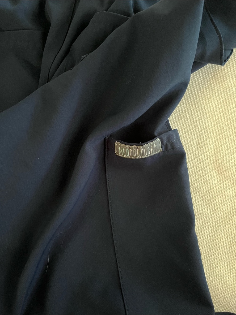 Med Couture Navy Elastic Waist Jogger Pants size medium - Picture 4 of 8